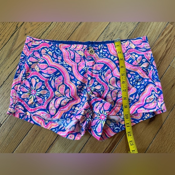 Lilly Pulitzer The Kerrie Short Womens Sz 4 “Can't Resist" Pink Blue Style 25762 - Picture 13 of 13